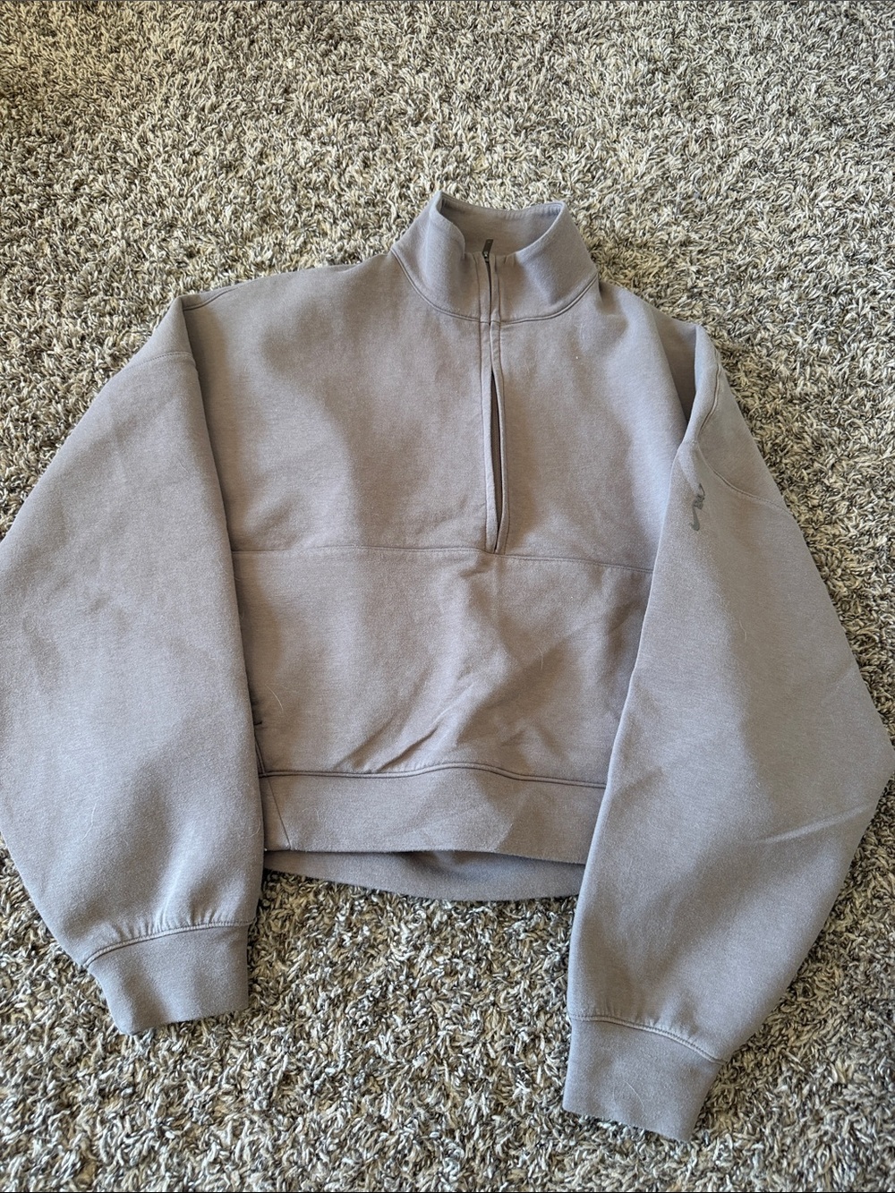 Nike 24/7 Half-Zip Crewneck Sweater in Taupe